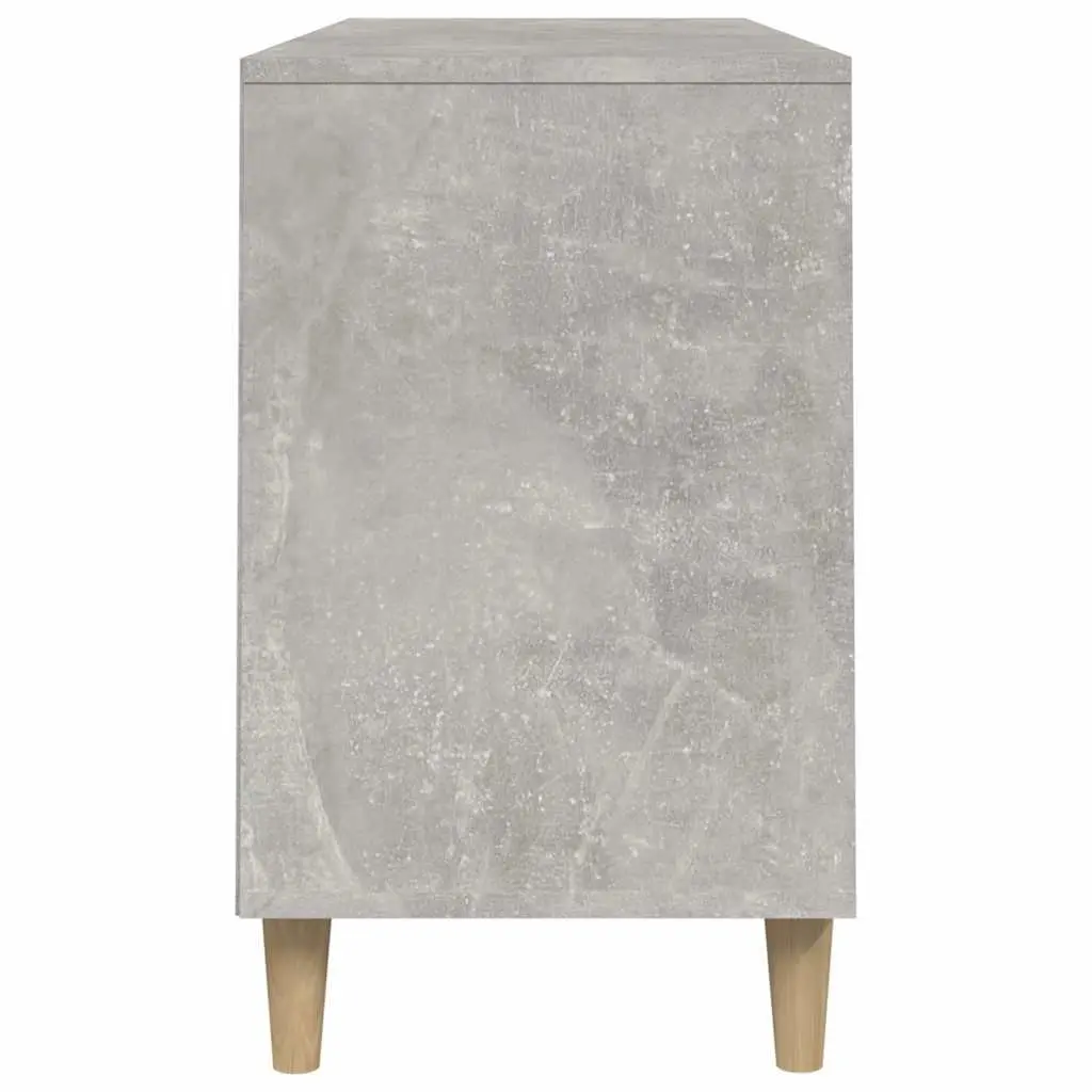 Shoe Cabinet Engineered Wood Grey 102x36x60cm Storage Organiser Hall Furniture
