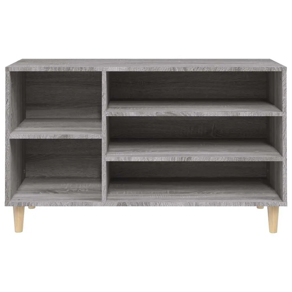 Shoe Cabinet Organiser Engineered Wood 102W x 36D x 60H cm Grey