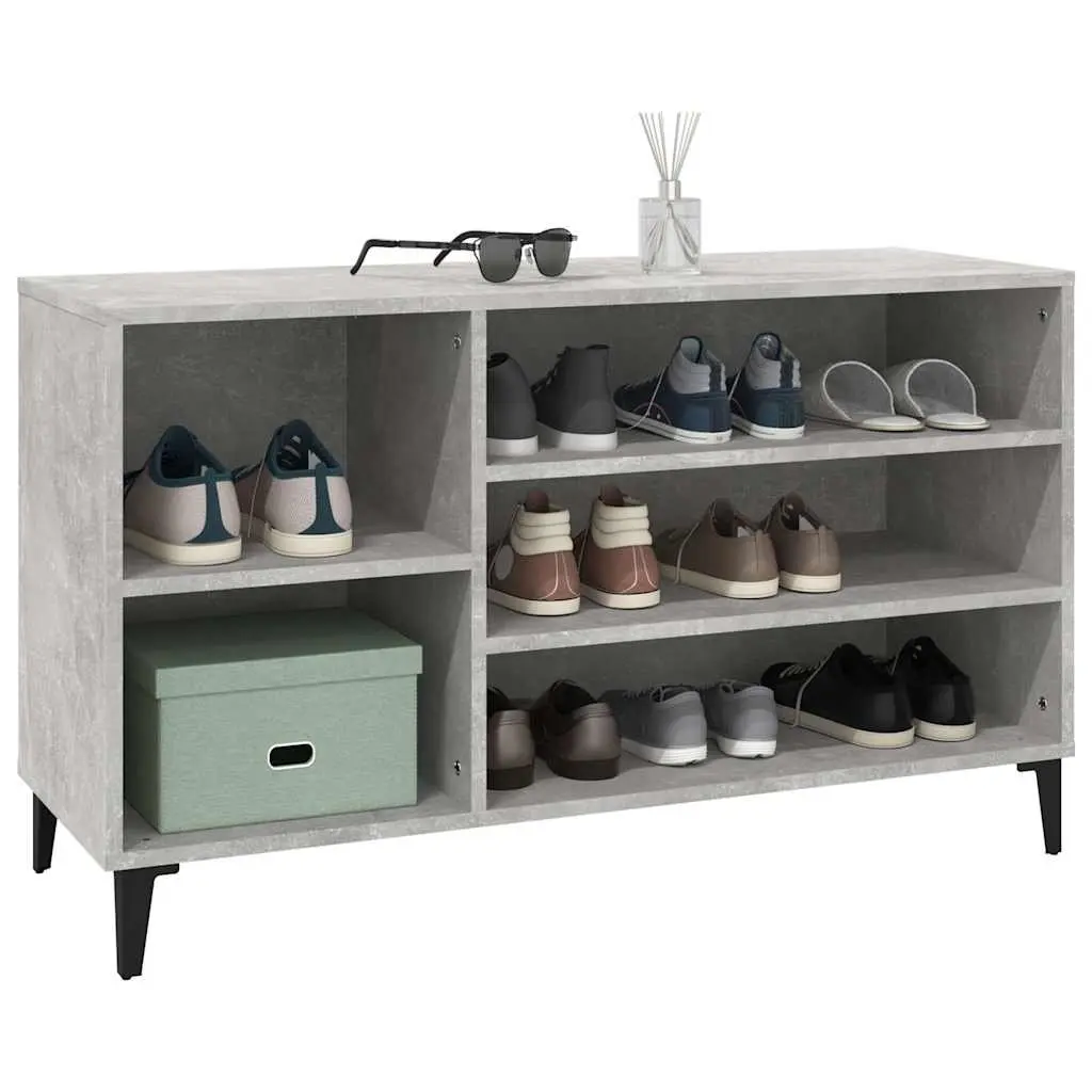 Grey Shoe Cabinet for Entryways and Bedrooms