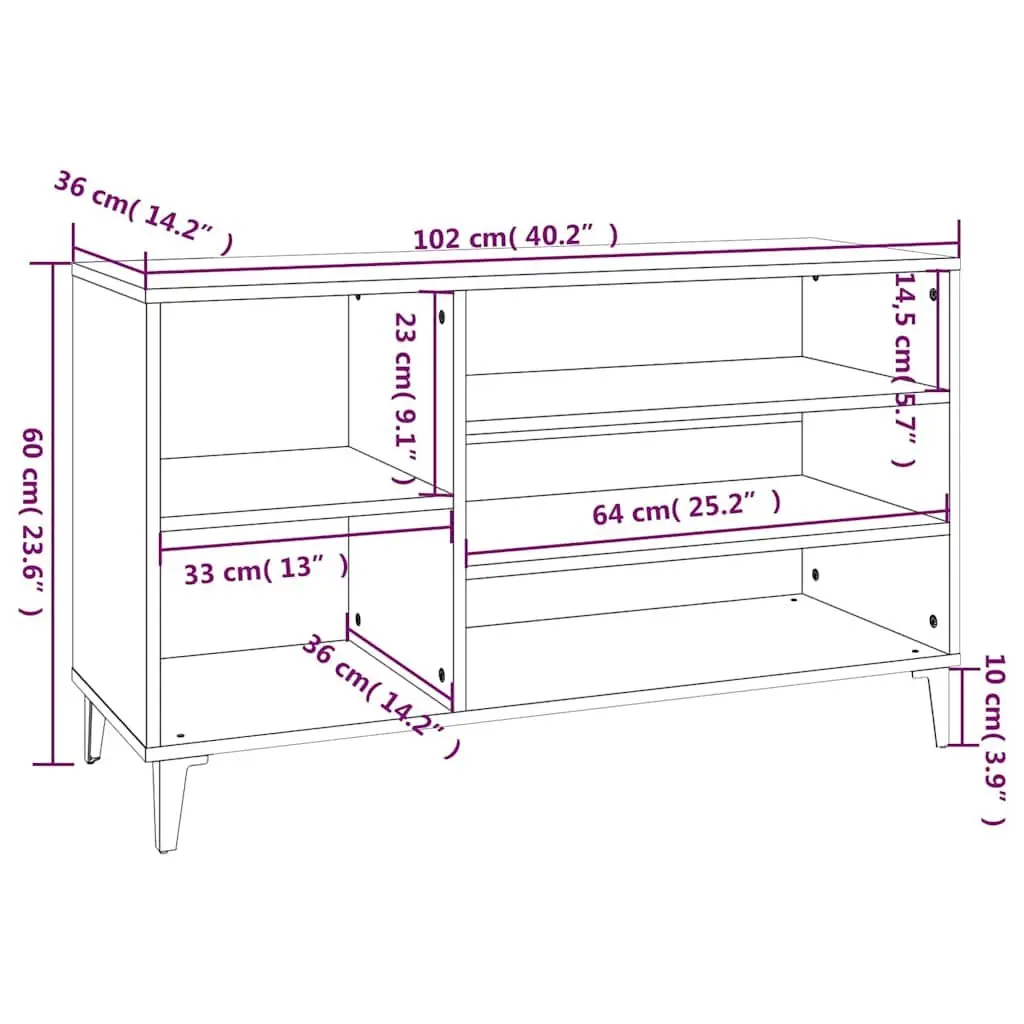 Grey Shoe Cabinet for Entryways and Bedrooms