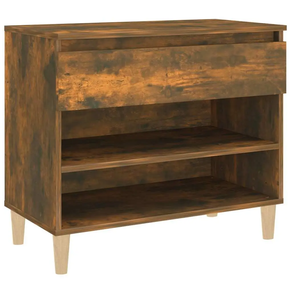 Shoe Cabinet Organiser Engineered Wood 70x36x60cm Brown