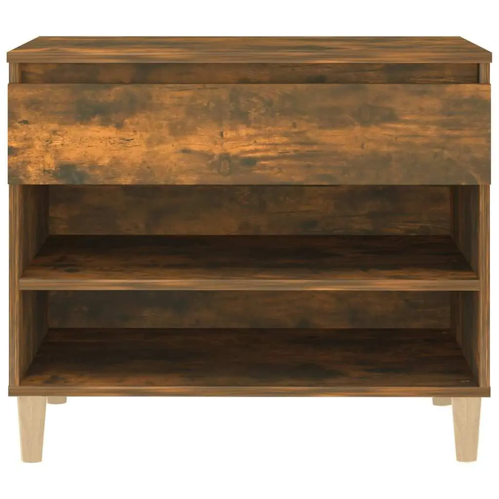 Shoe Cabinet Organiser Engineered Wood 70x36x60cm Brown