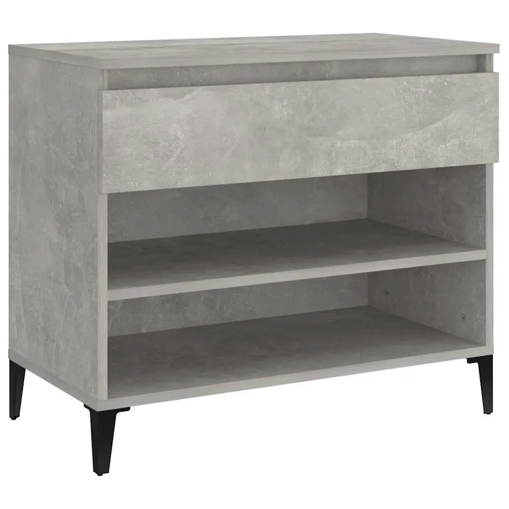Shoe Cabinet Organiser Engineered Wood 70W x 36D x 60H cm Grey