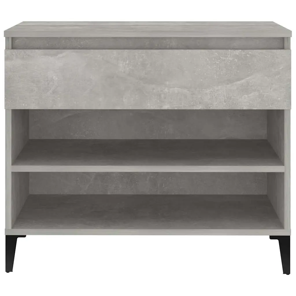 Shoe Cabinet Organiser Engineered Wood 70W x 36D x 60H cm Grey