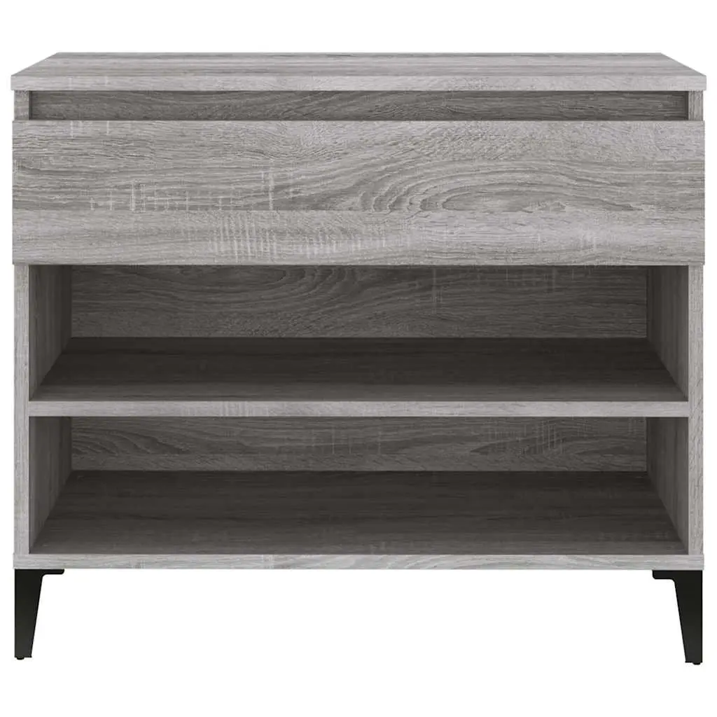 Shoe Cabinet Engineered Wood Grey 70x36x60 cm