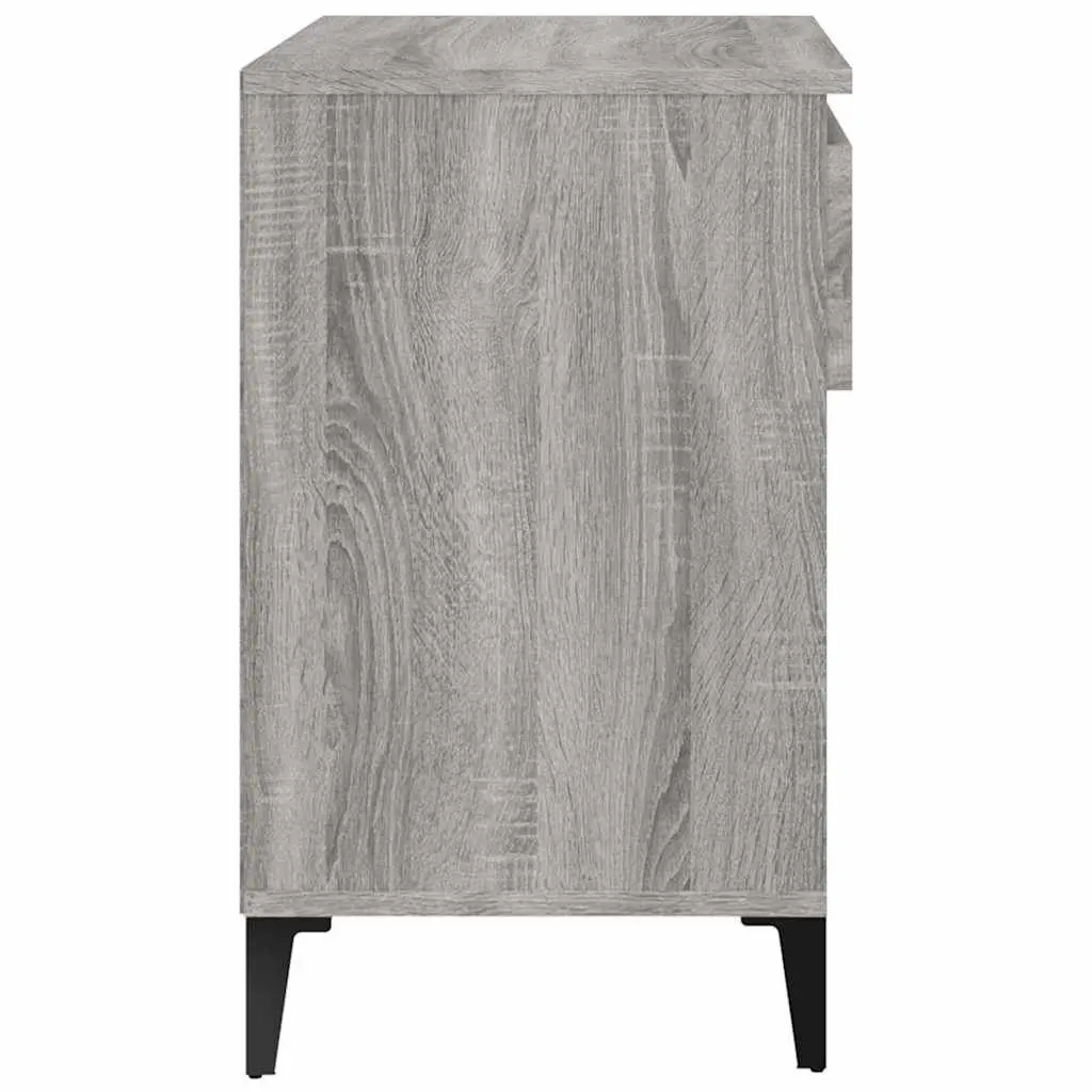 Shoe Cabinet Engineered Wood Grey 70x36x60 cm