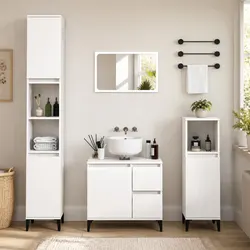 Functional Bathroom Vanity Cabinet for Everyday Use 30x30x100cm