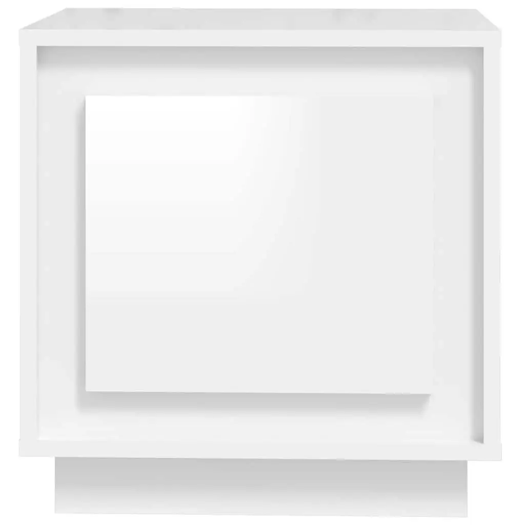 Bedside Cabinets White 44x35x45cm Modern Nightstand Storage Cabinet Set of 2