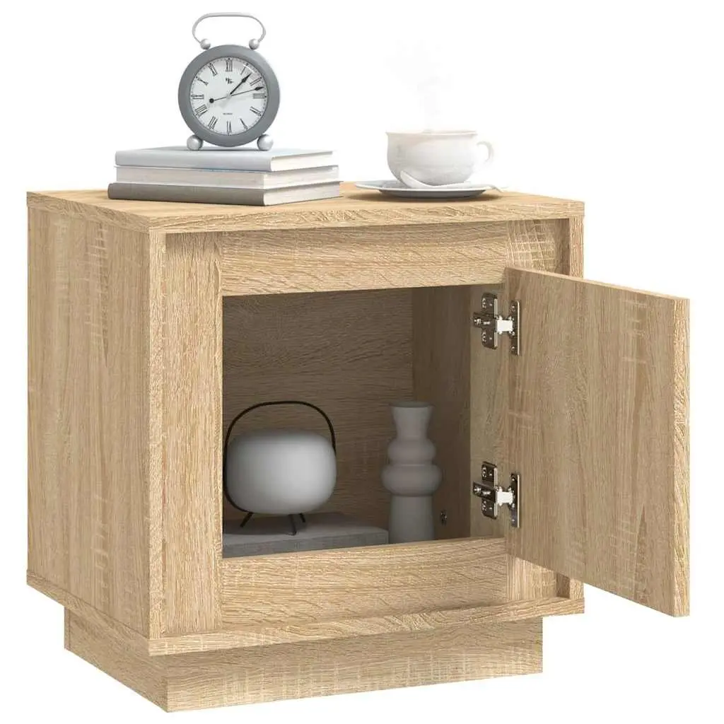 Bedside Cabinets 2 pcs Brown 44x35x45 cm Modern Nightstand Storage Table