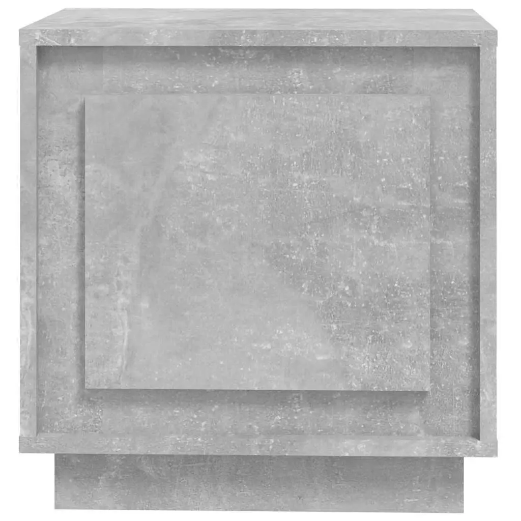 Grey Bedside Cabinet Set with Storage