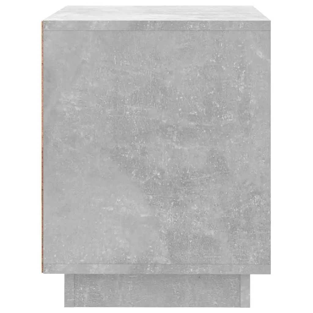 Grey Bedside Cabinet Set with Storage