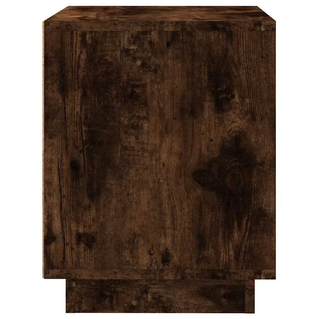 Bedside Cabinets 2 pcs Brown Modern Nightstand Storage Table Engineered Wood