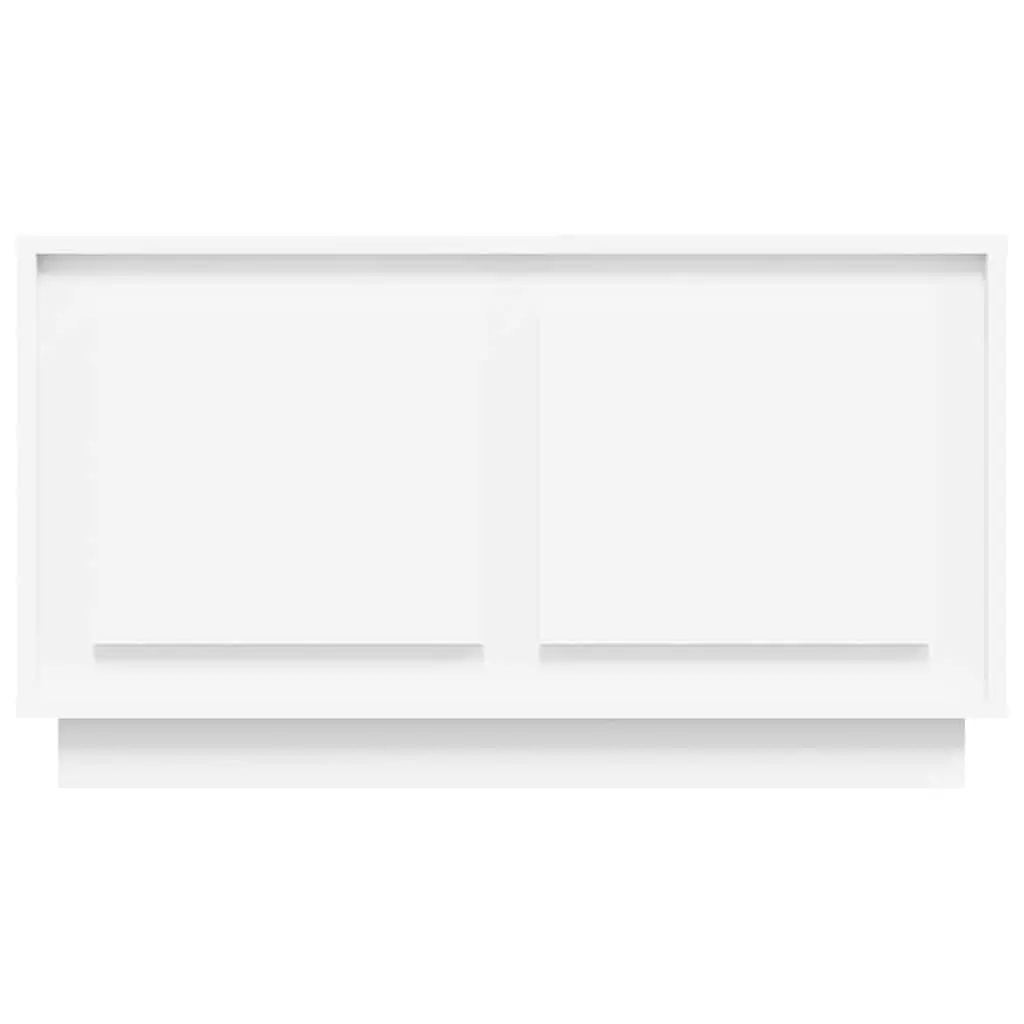 TV Cabinet Engineered Wood 80x35x45cm White Media Unit Storage Furniture