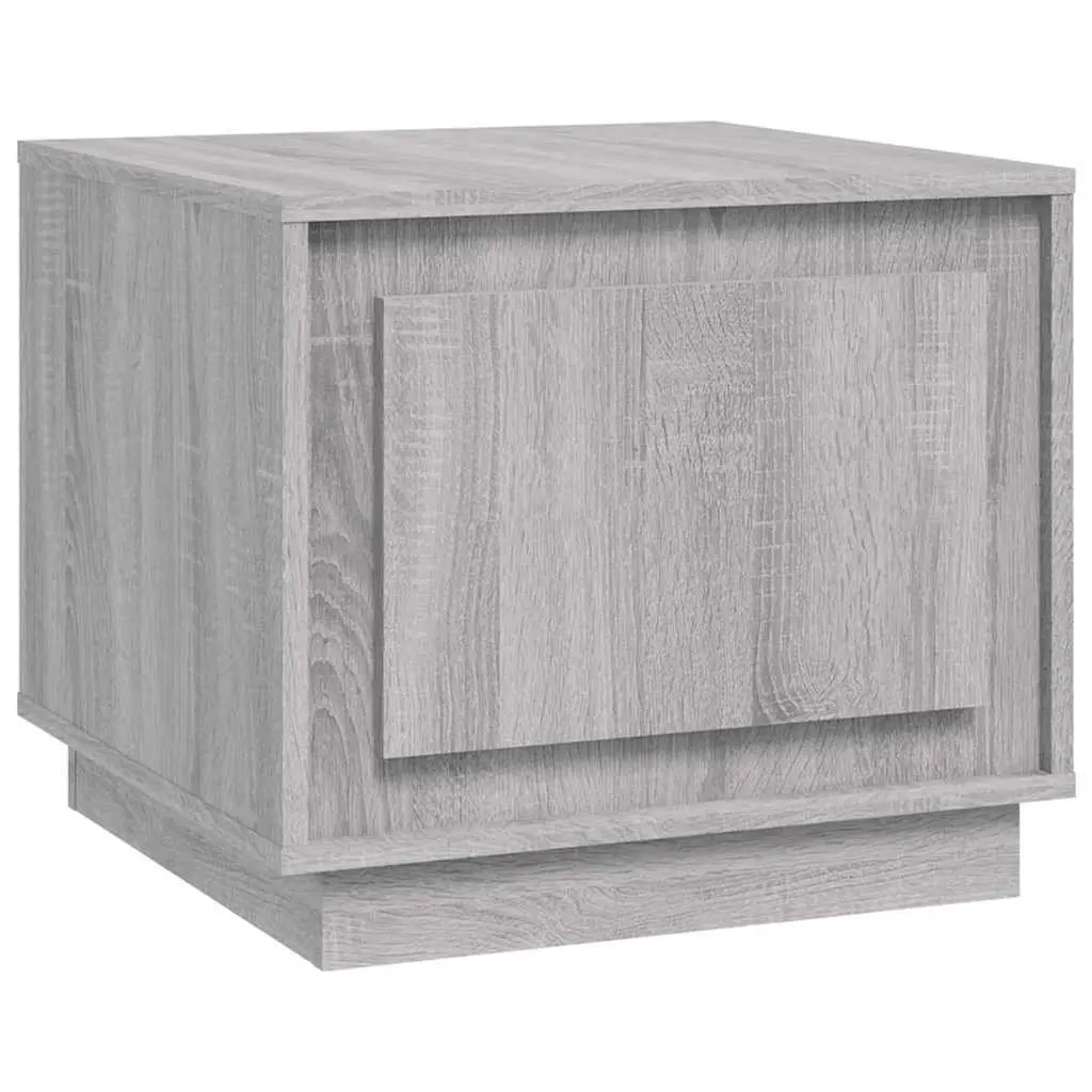 Coffee Table Engineered Wood Grey 51Lx50Wx44H cm Storage Cabinet