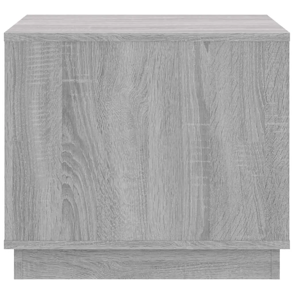 Coffee Table Engineered Wood Grey 51Lx50Wx44H cm Storage Cabinet