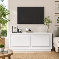 Coffee Table White High Gloss Storage Compartments Engineered Wood Living Room