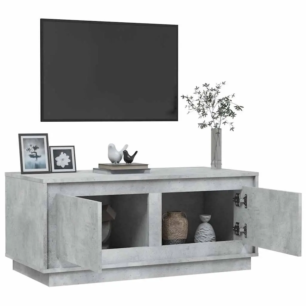 Coffee Table Engineered Wood Grey 102 x 50 x 44 cm Living Room