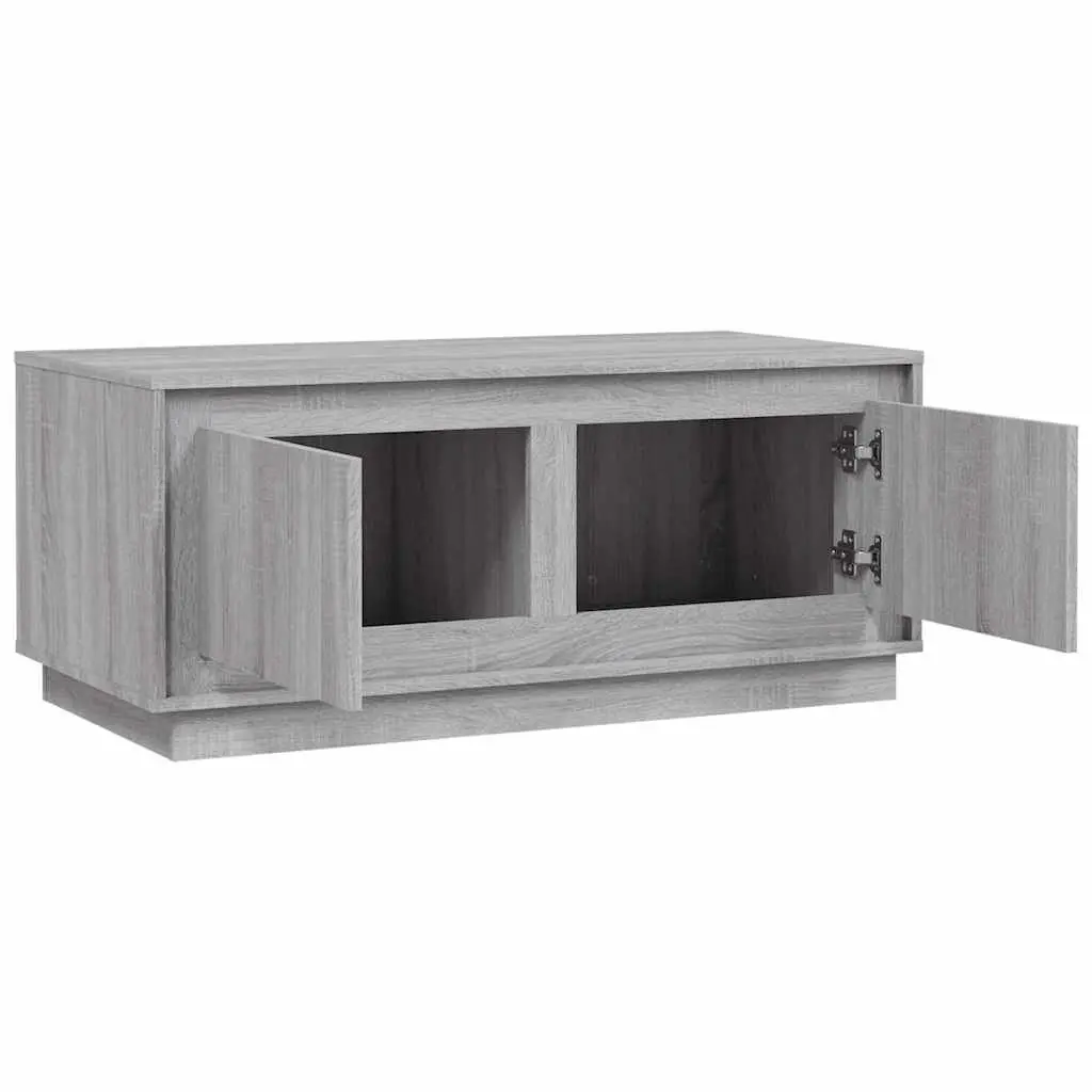 Coffee Table Grey Sonoma 102x50x44cm Storage Compartments Living Room Furniture
