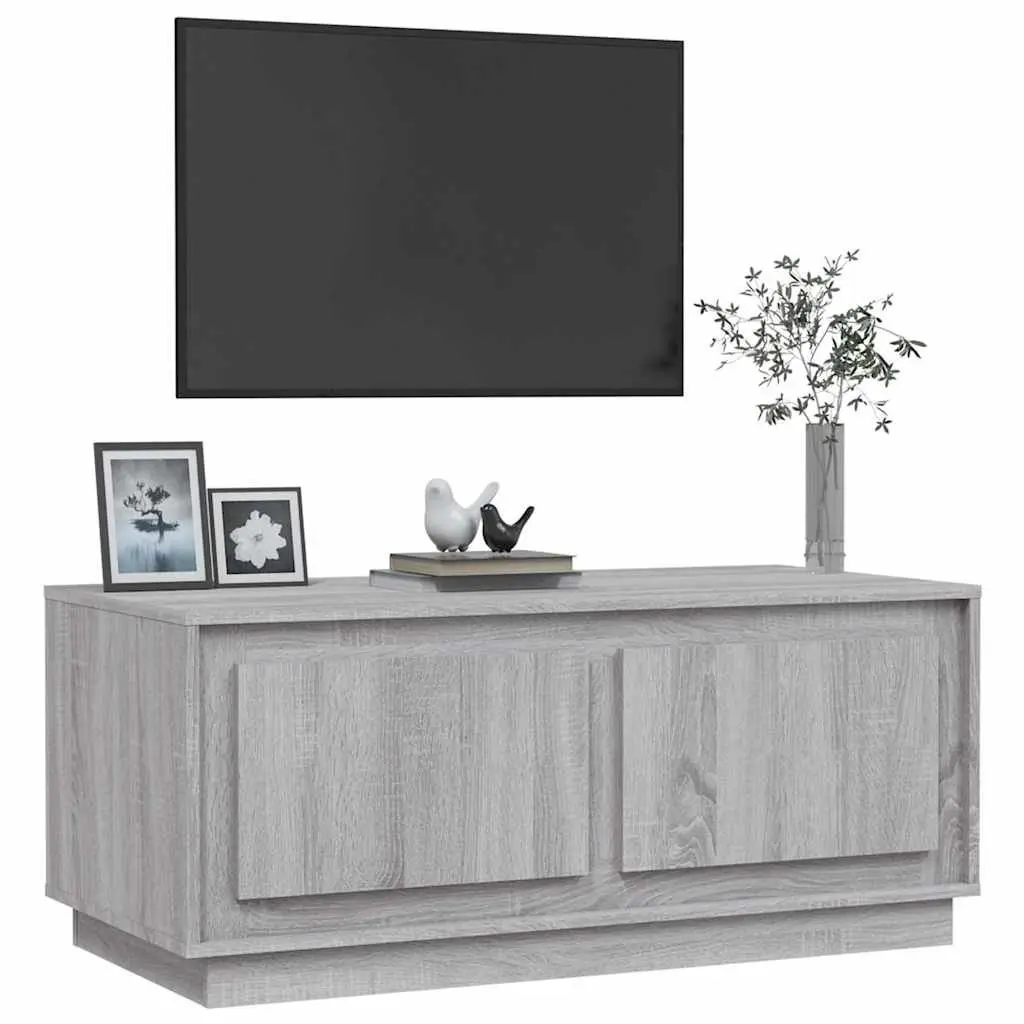 Coffee Table Grey Sonoma 102x50x44cm Storage Compartments Living Room Furniture