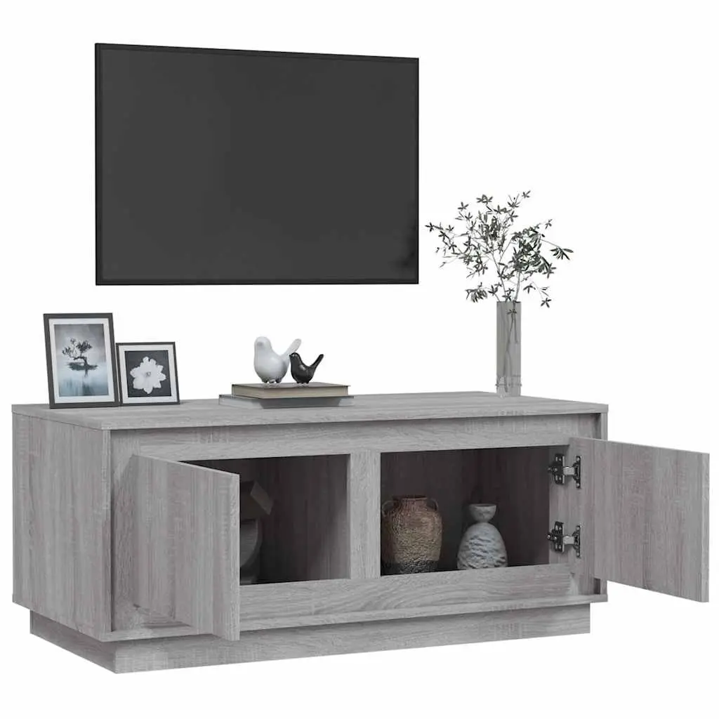 Coffee Table Grey Sonoma 102x50x44cm Storage Compartments Living Room Furniture