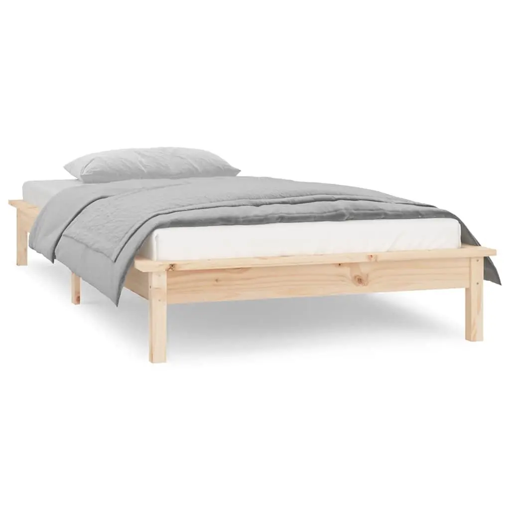 Solid Wood LED Bed Frame for Any Bedroom