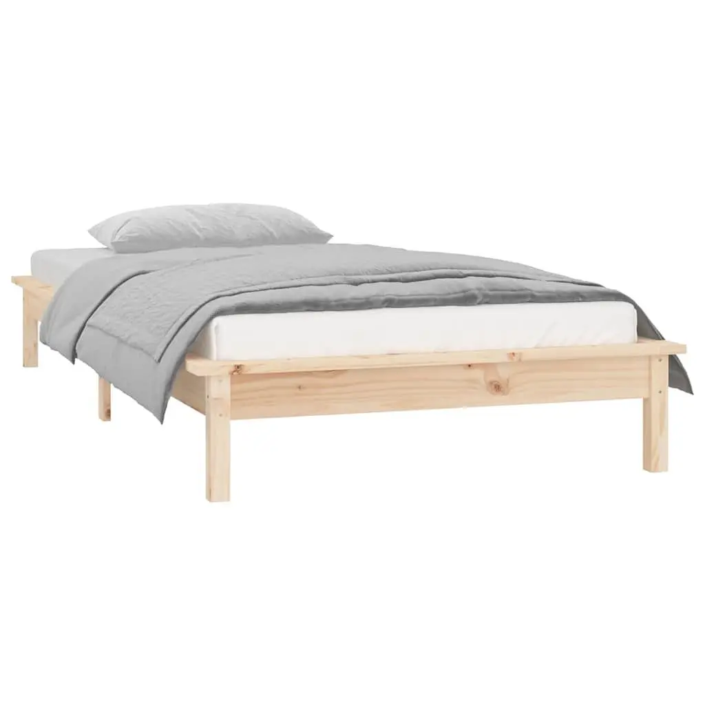 Solid Wood LED Bed Frame for Any Bedroom