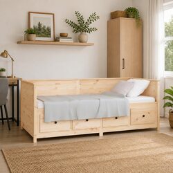 Practical Day Bed for Guests and Space Management 80x200 cm