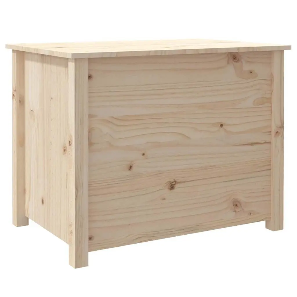Coffee Table 71x49x55cm Solid Pine Wood Storage Compartments Brown Accent