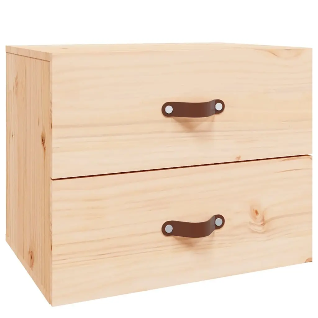 Wall-mounted Bedside Cabinets 2 pcs Brown Storage Cabinet Floating Bedroom