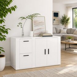Practical High Gloss White Sideboard for Everyday Use