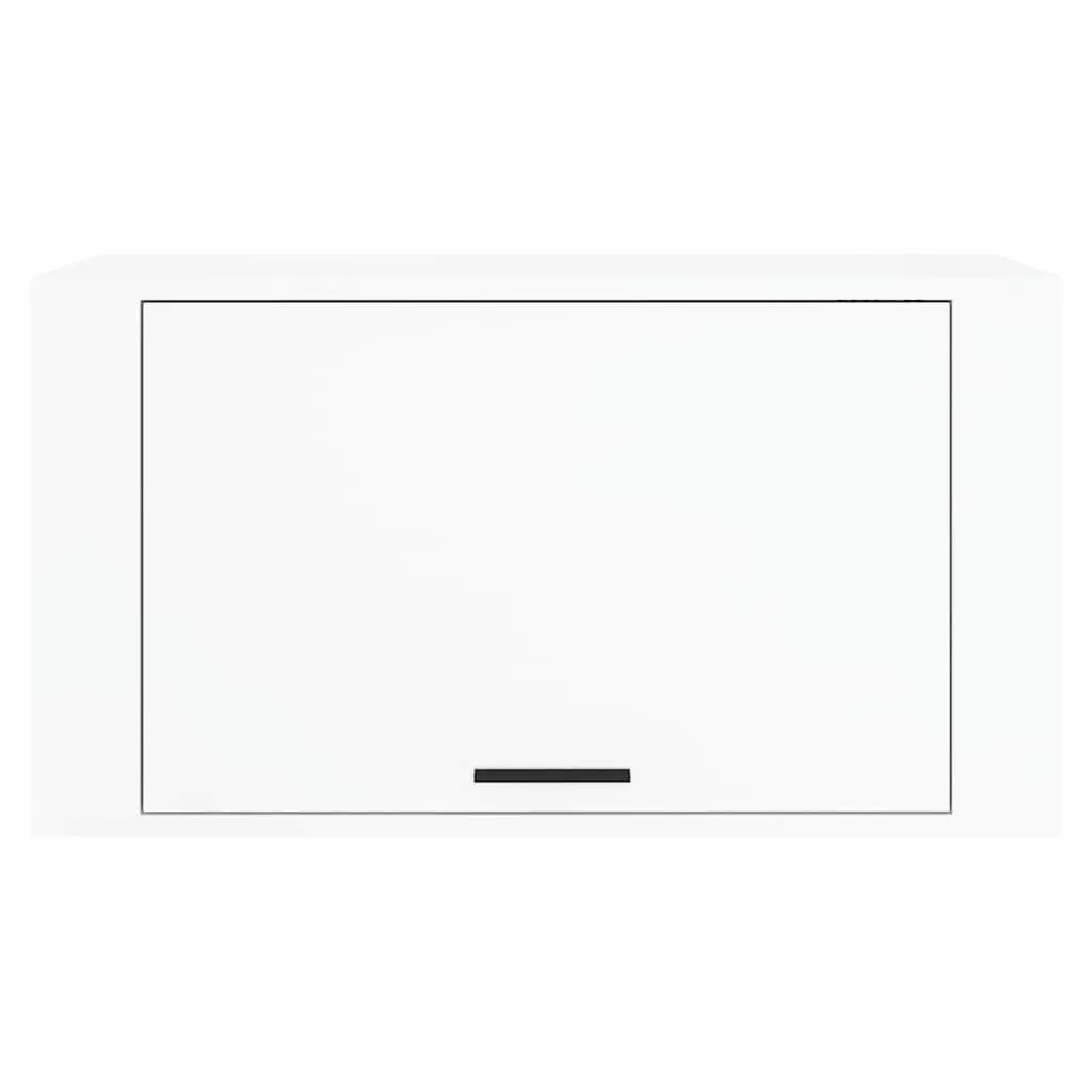Wall-Mounted Shoe Cabinet White Gloss Storage Organiser 70x35x38cm Engineered