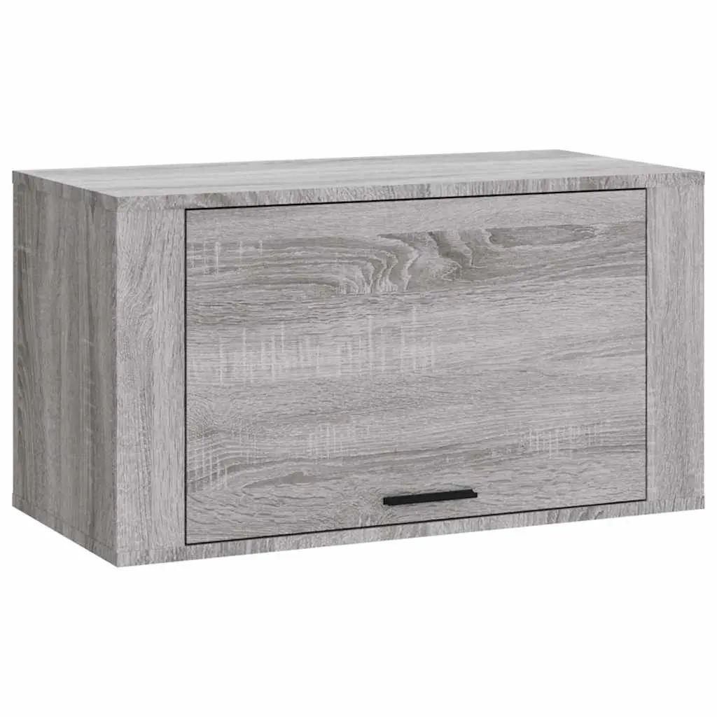 Wall-mounted Shoe Cabinet Engineered Wood 70x35x38cm Grey