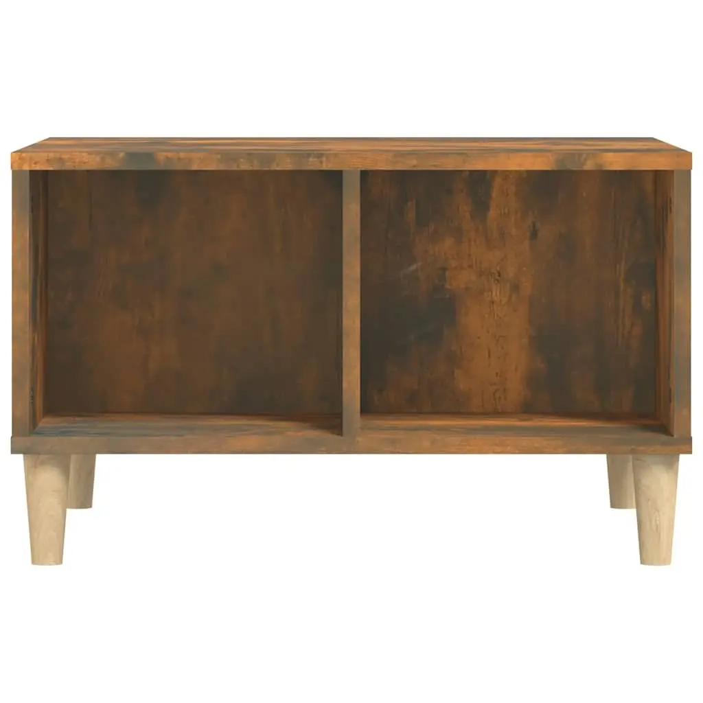 Coffee Table Engineered Wood 60 x 50 x 36.5 cm Brown Smoked Oak Scandinavian Style