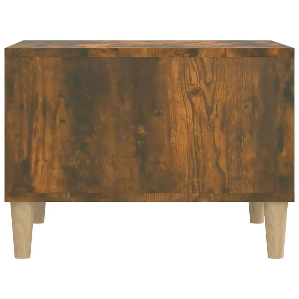 Coffee Table Engineered Wood 60 x 50 x 36.5 cm Brown Smoked Oak Scandinavian Style