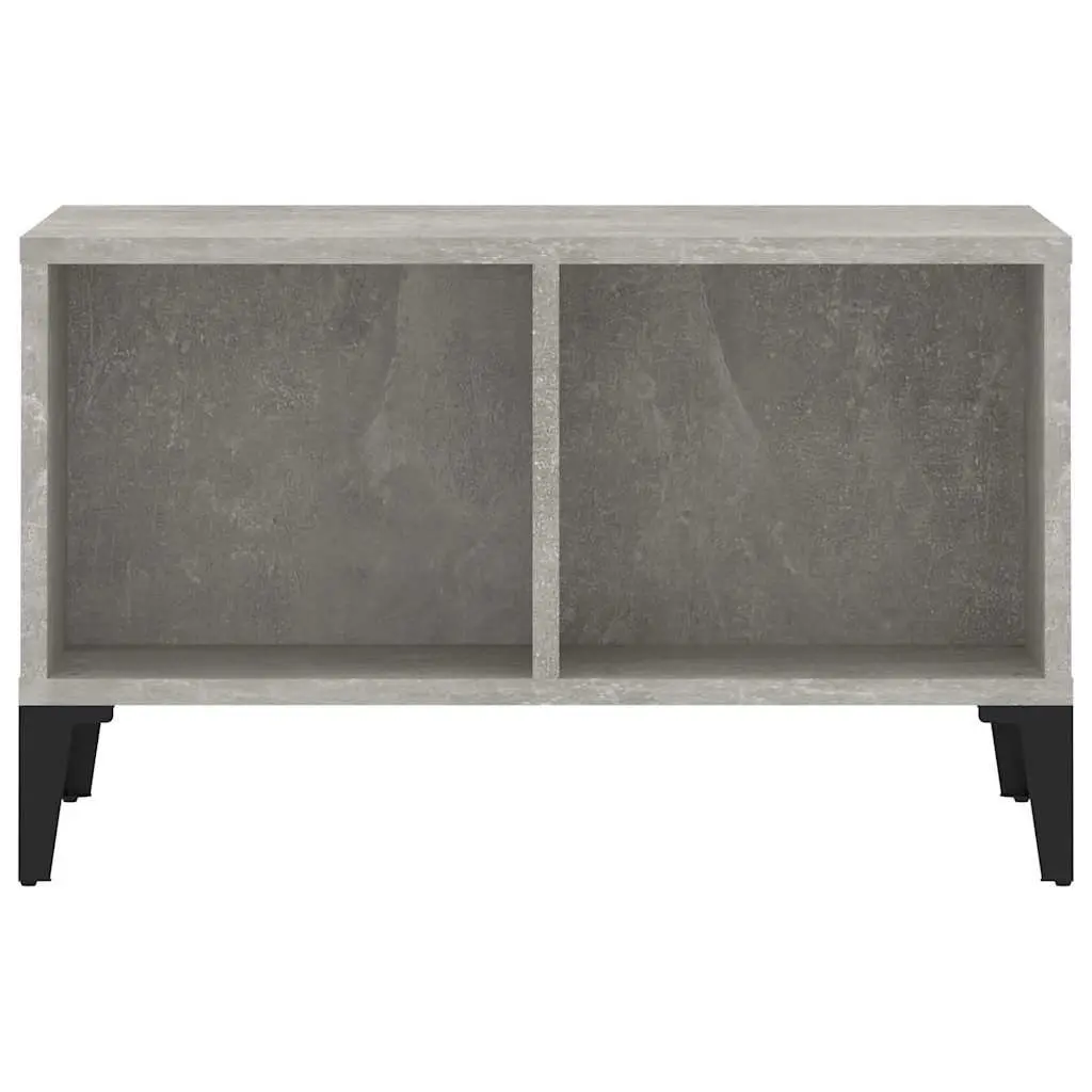 Coffee Table Engineered Wood Grey Industrial Style 60W x 50D x 36.5H cm Metal Feet