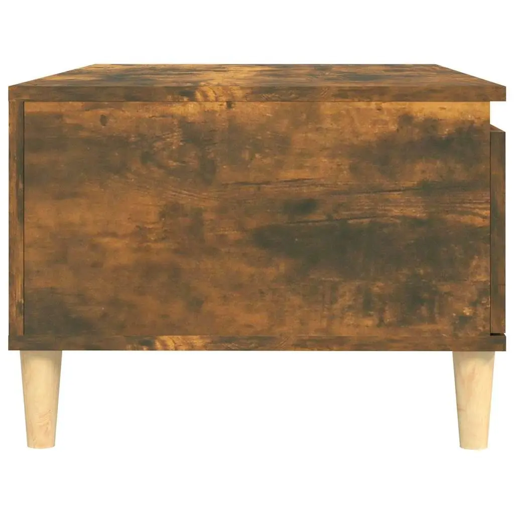 Coffee Table Engineered Wood 90x50x36.5cm Smoked Oak