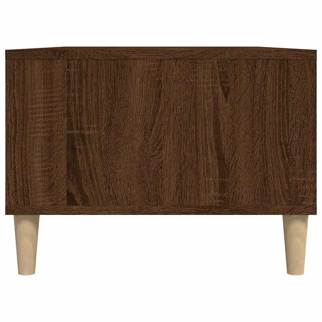Coffee Table Engineered Wood Brown 90cm x 50cm x 36.5cm Storage Drawer Open Compartments