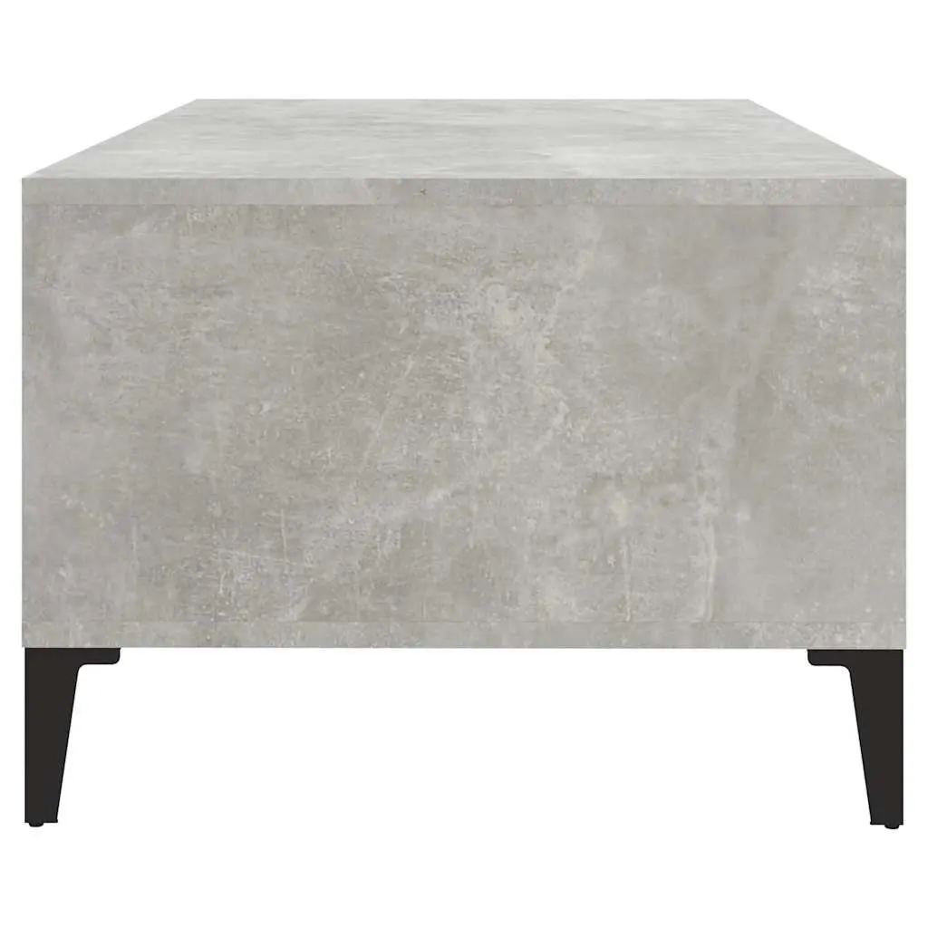 Coffee Table Grey 90x50x36.5 cm with Drawer and Open Compartments Storage