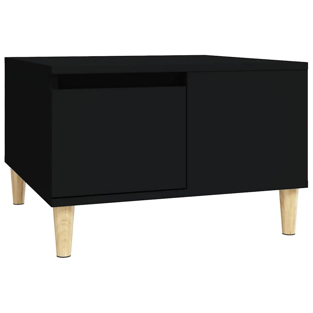 Black Coffee Table with Drawer Storage