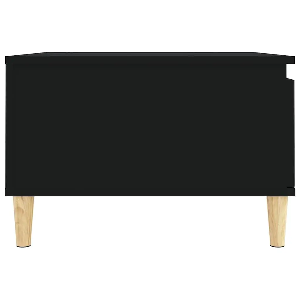 Black Coffee Table with Drawer Storage