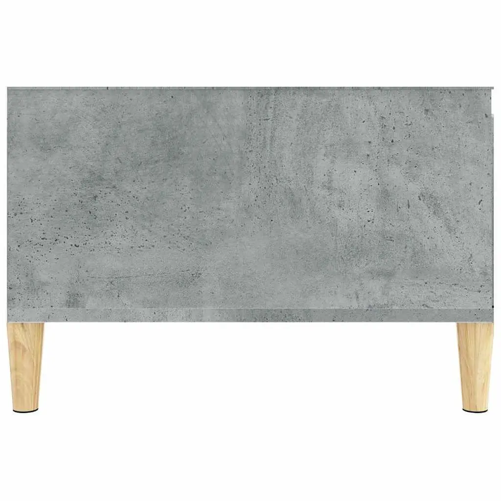Coffee Table Sonoma Grey 55x55x36.5cm Engineered Wood with Open Compartment and Drawer for Living Room Storage