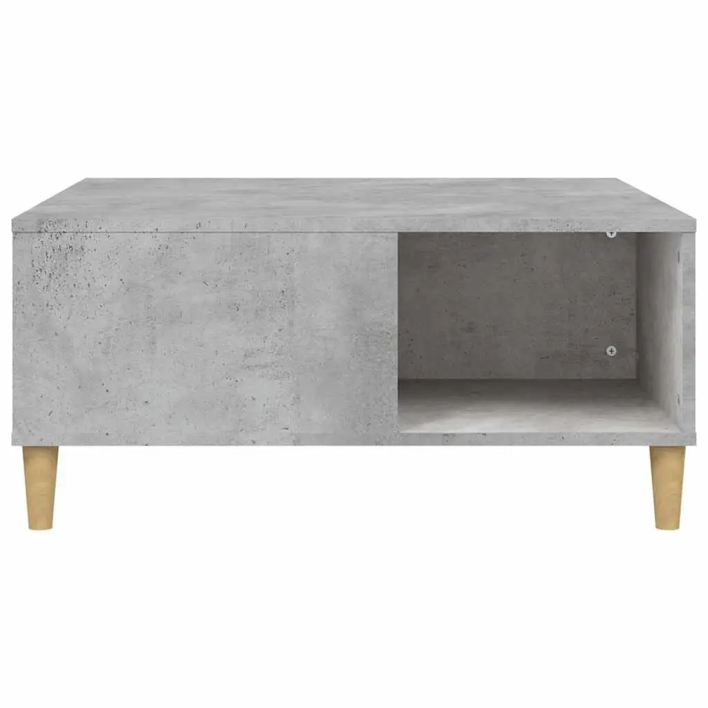 Grey Coffee Table with Storage 80x80x36.5 cm