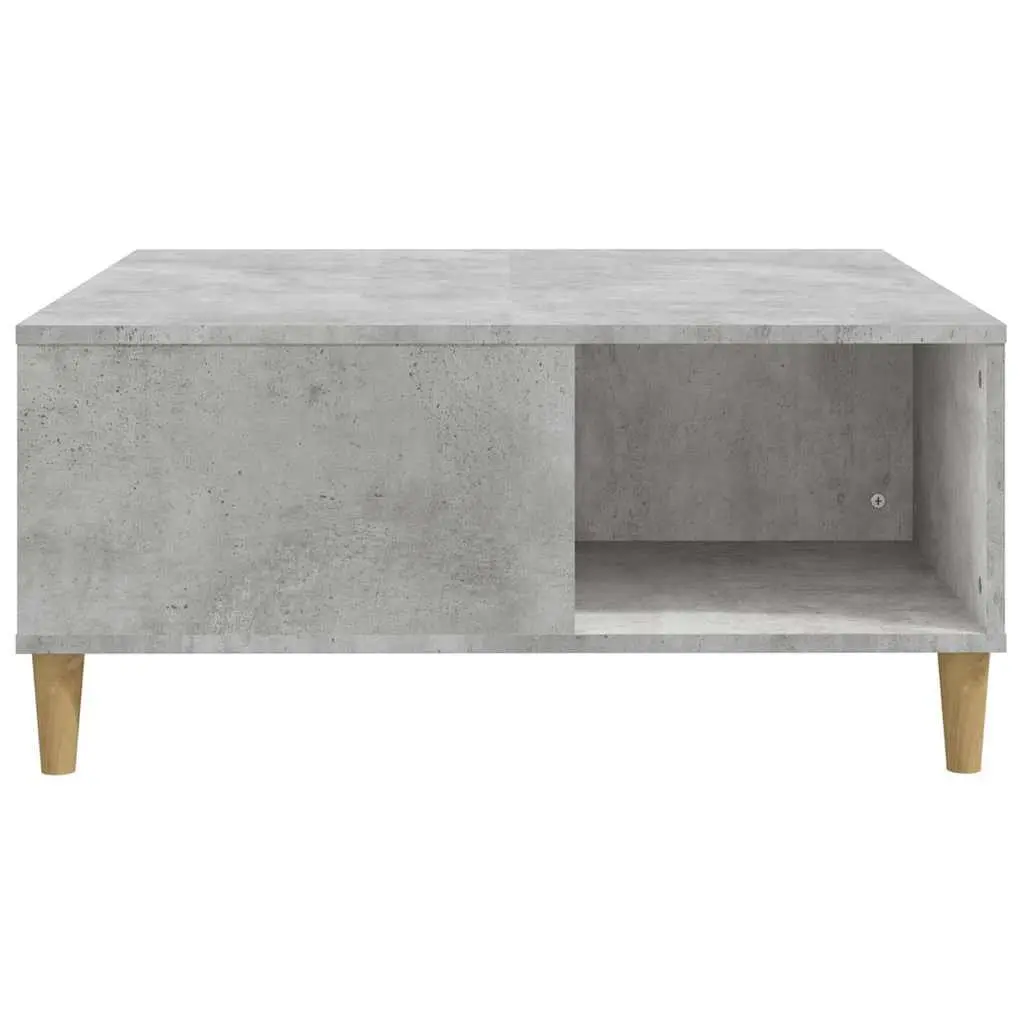 Grey Coffee Table with Storage 80x80x36.5 cm