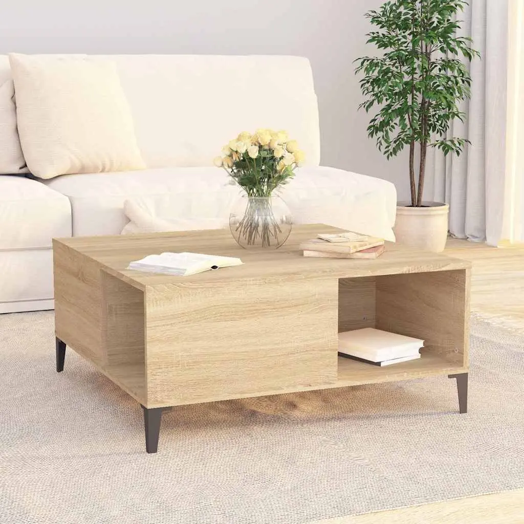 Brown Coffee Table with Ample Storage Options