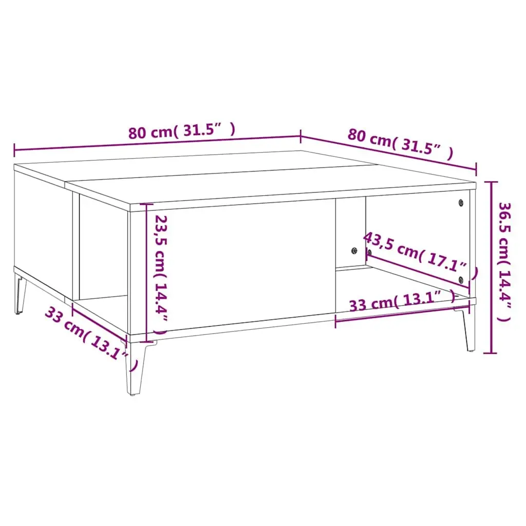 Brown Coffee Table with Ample Storage Options