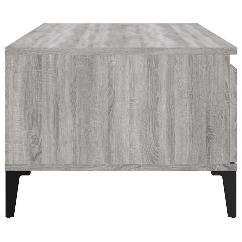 Coffee Table Grey Sonoma with Drawer Storage Living Room Accent Side Table
