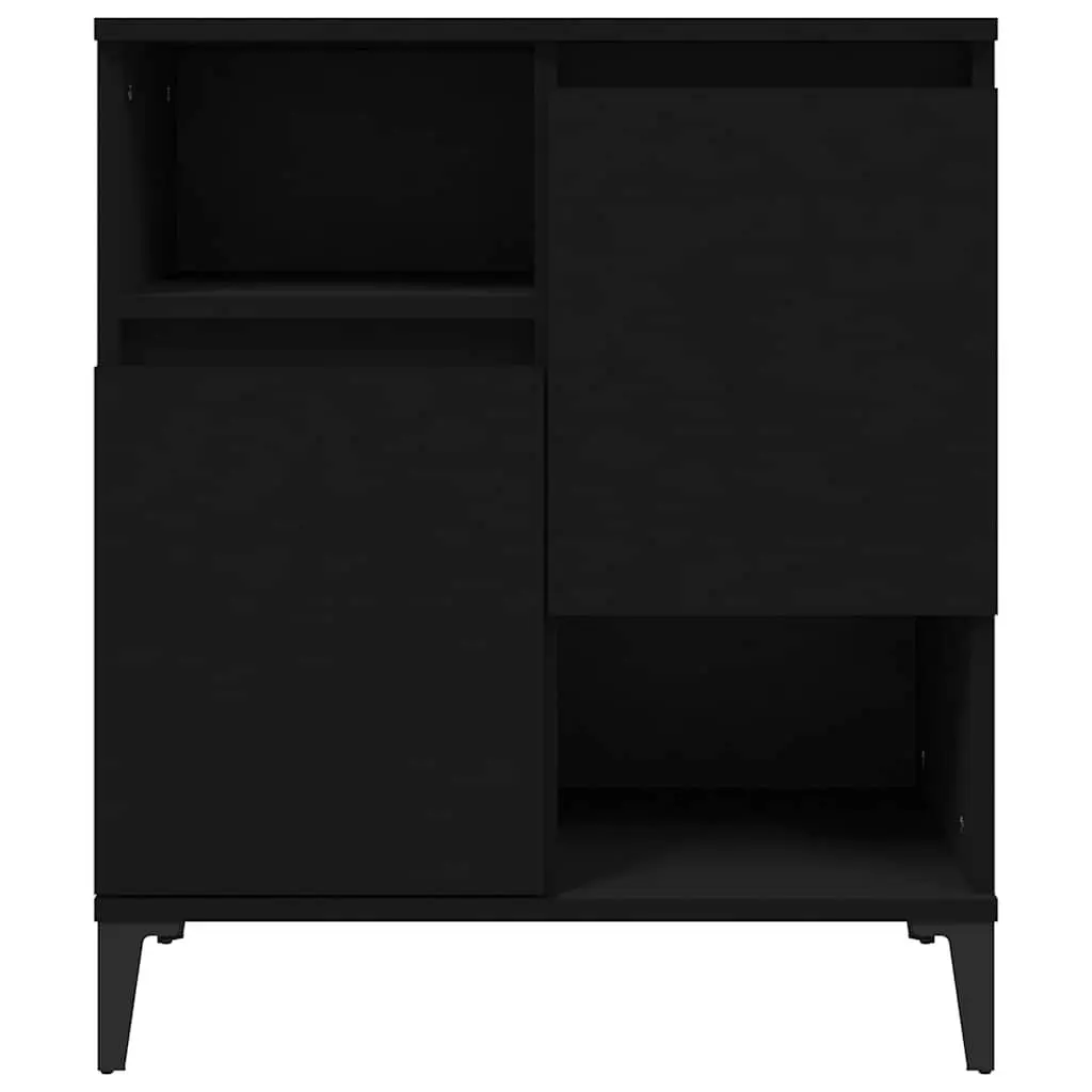 Sideboard Black 60x35x70 cm Storage Cabinet Engineered Wood Buffet Furniture