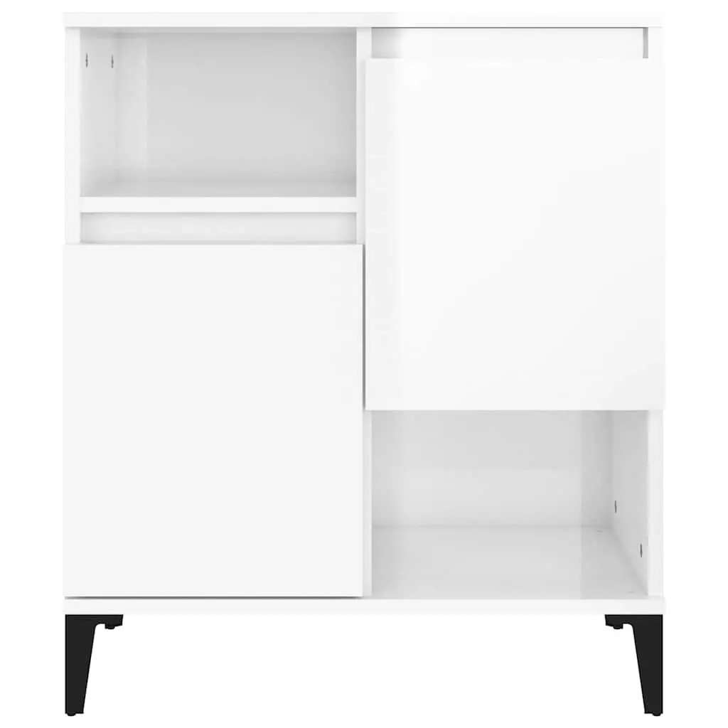 White Storage Cabinet with 4 Compartments