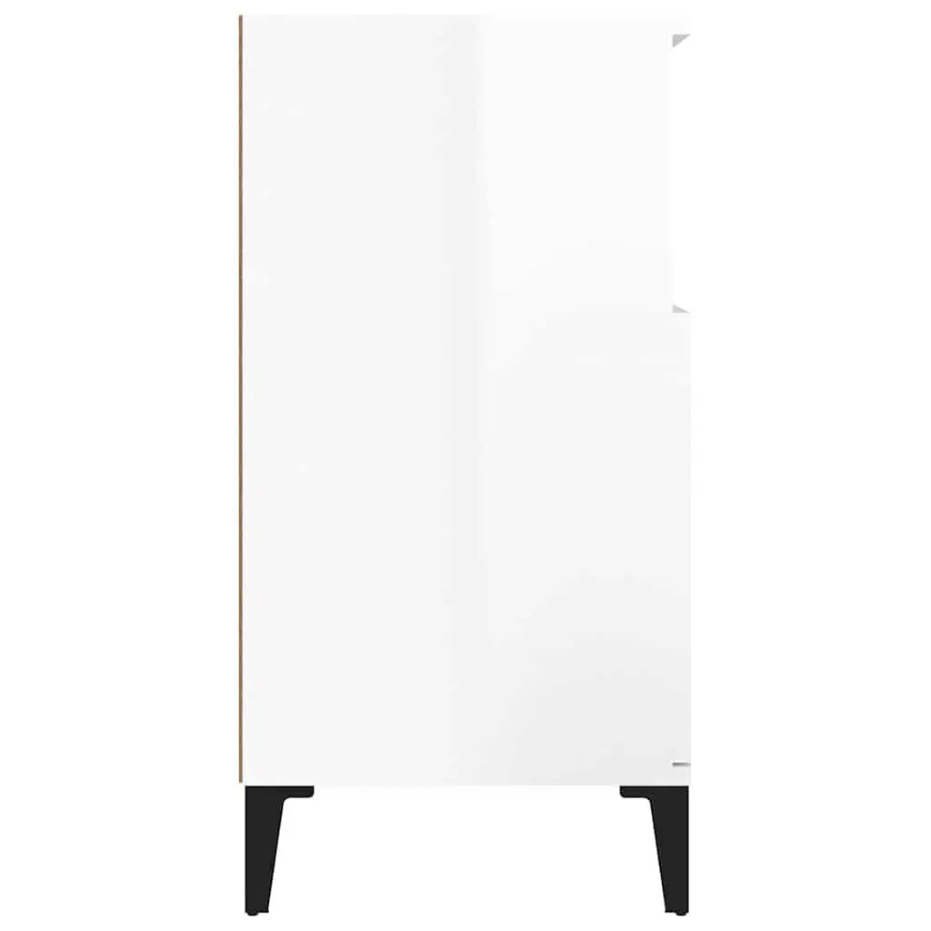 White Storage Cabinet with 4 Compartments