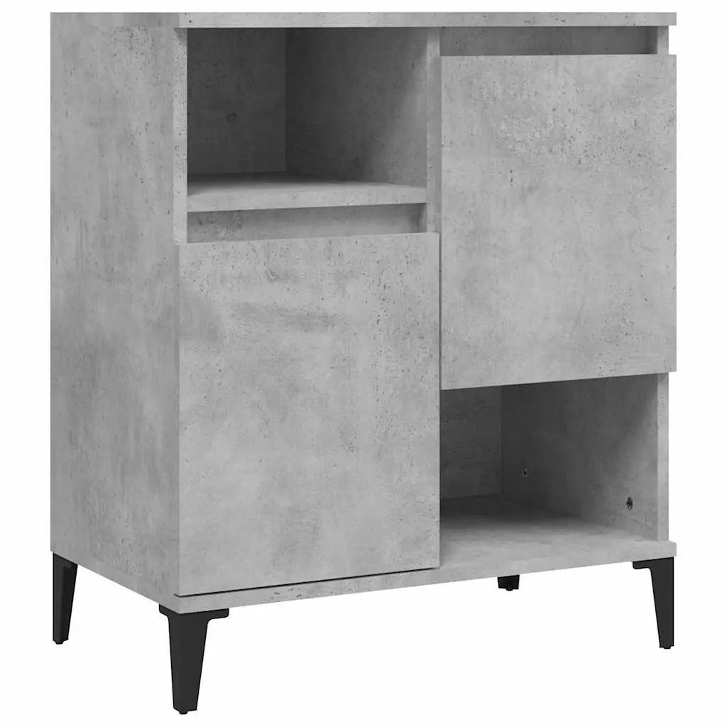 Sideboard Storage Cabinet Grey 60x35x70 cm Engineered Wood Buffet Cupboard